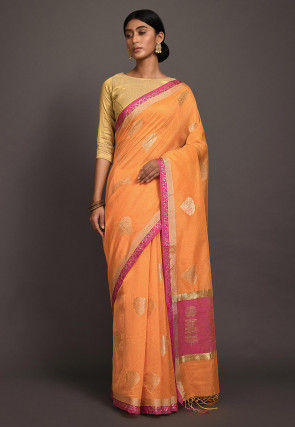 Banarasi Saree in Orange