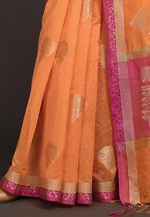 Banarasi Saree in Orange