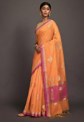 Banarasi Saree in Orange