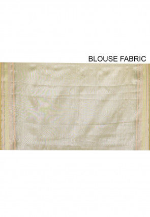 Banarasi Saree in Pastel Green