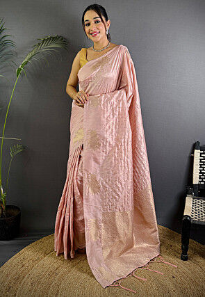 Banarasi Saree in Peach