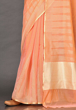 Banarasi Saree in Peach