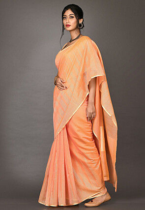 Banarasi Saree in Peach
