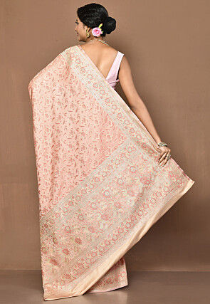 Banarasi Saree in Peach
