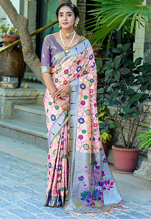 Pink Banarasi Silk Sarees: Buy Latest Designs Online