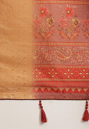 Banarasi Saree in Peach