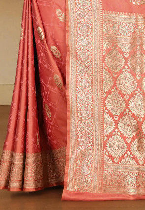 Banarasi Saree in Peach