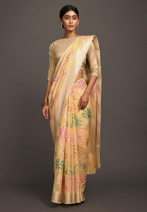 Banarasi Saree in Peach