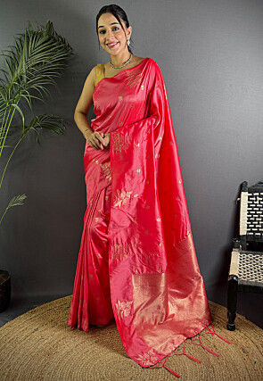 Banarasi Saree in Pink