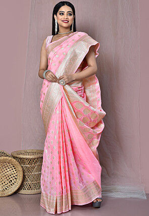 Banarasi Saree in Pink