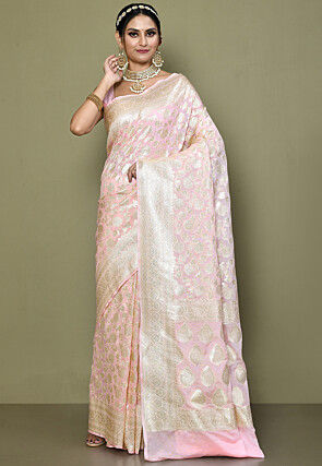 Banarasi Saree in Pink