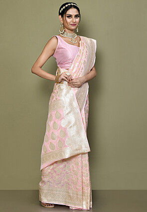 Banarasi Saree in Pink