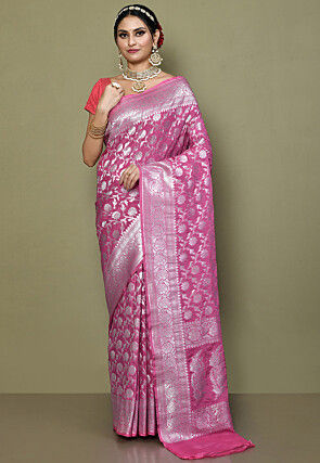 Banarasi Saree in Pink
