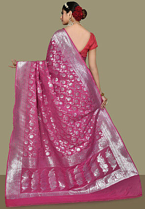 Banarasi Saree in Pink