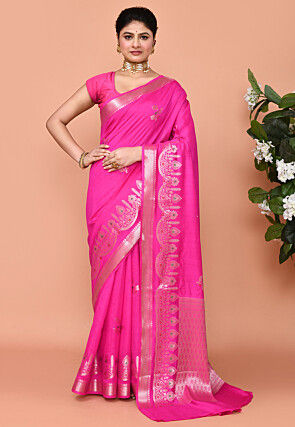 Banarasi Saree in Pink