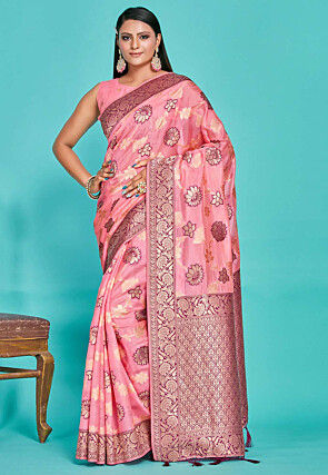 Banarasi Saree in Pink