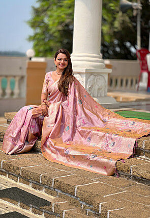 Banarasi Saree in Pink