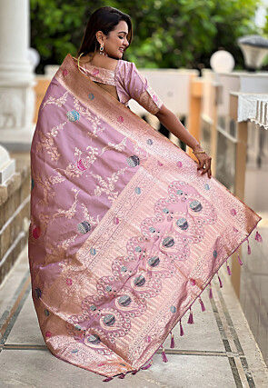 Banarasi Saree in Pink