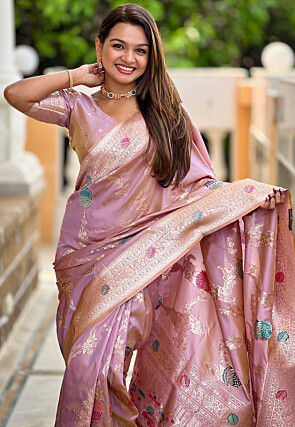 Banarasi Saree in Pink