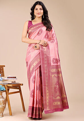 Banarasi Saree in Pink