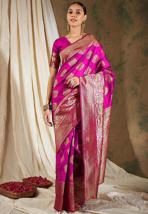 Banarasi Saree in Pink