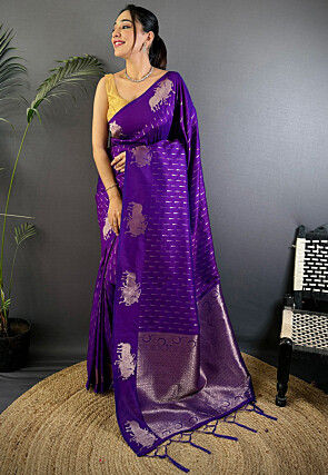 Banarasi Saree in Purple