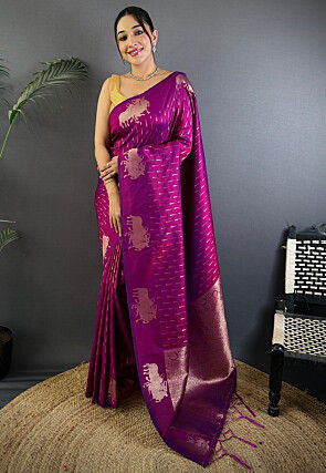 Banarasi Saree in Purple
