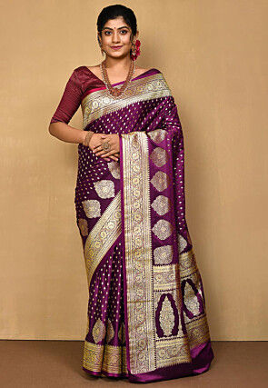 Banarasi Saree in Purple