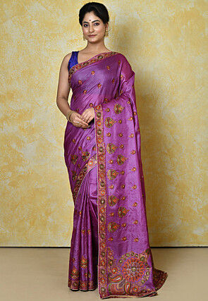 Banarasi Saree in Purple