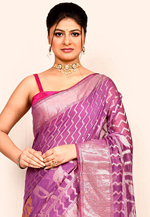 Banarasi Saree in Purple