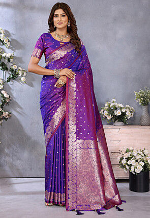 Banarasi Saree in Purple