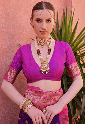 Banarasi Saree in Purple