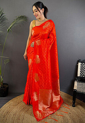 Banarasi Saree in Red