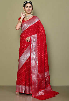 Banarasi Saree in Red