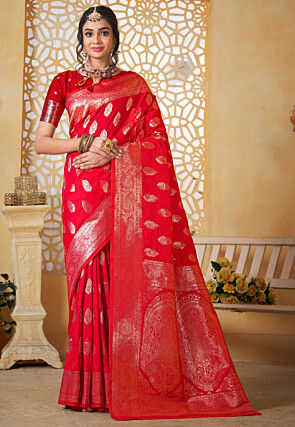 Banarasi Saree in Red