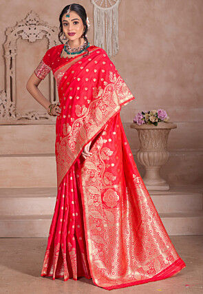 Banarasi Saree in Red