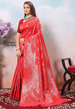 Banarasi Saree in Red