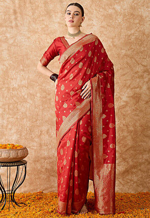 Banarasi Saree in Red