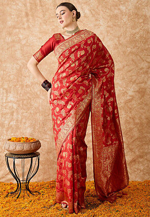 Banarasi Saree in Red