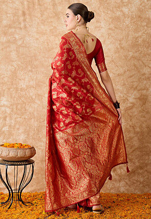 Banarasi Saree in Red