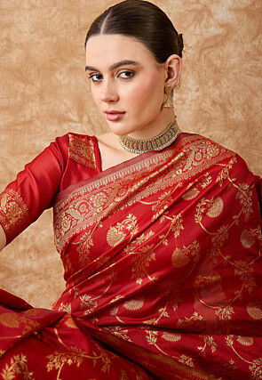 Banarasi Saree in Red