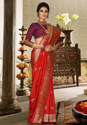 Red bridal saree online store