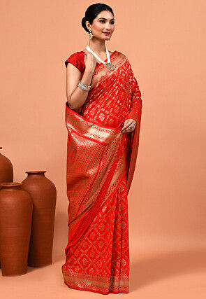 Banarasi Saree in Red