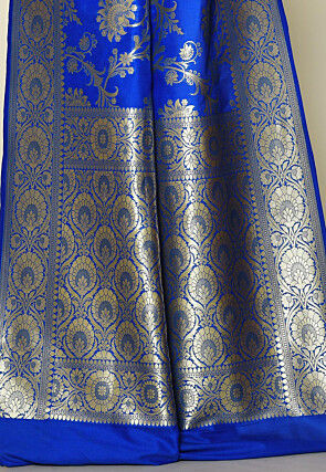 Banarasi Saree in Royal Blue