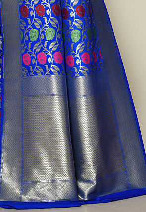 Banarasi Saree in Royal Blue