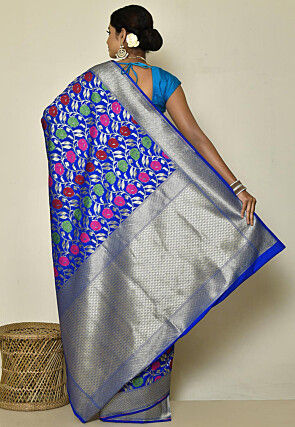 Banarasi Saree in Royal Blue