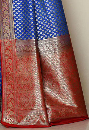 Banarasi Saree in Royal Blue