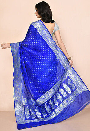 Banarasi Saree in Royal Blue