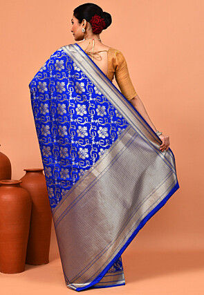 Banarasi Saree in Royal Blue