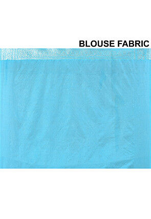 Banarasi Saree in Sky Blue